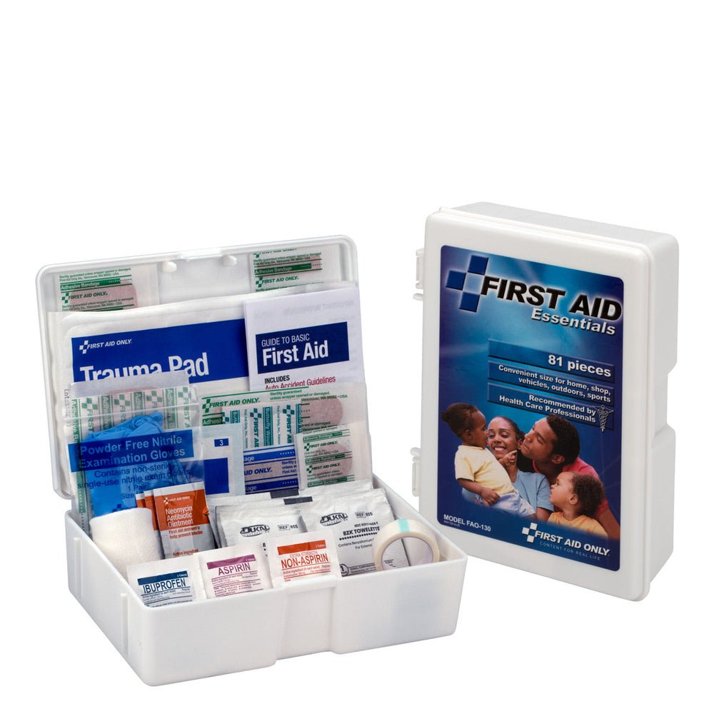 First Aid Only First Aid Kit, 80 Piece, Plastic Case