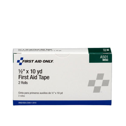 First Aid Only 1/2" X 10 Yd. First Aid Tape Roll, 2 Per Box