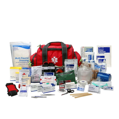 First Aid Only First Responder Bag, Standard plus Bleed Control, Airway Mgmnt. and BBP