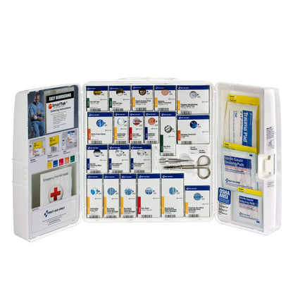 First Aid Only 50 Person Large Plastic SmartCompliance Food Service Cabinet without Medications