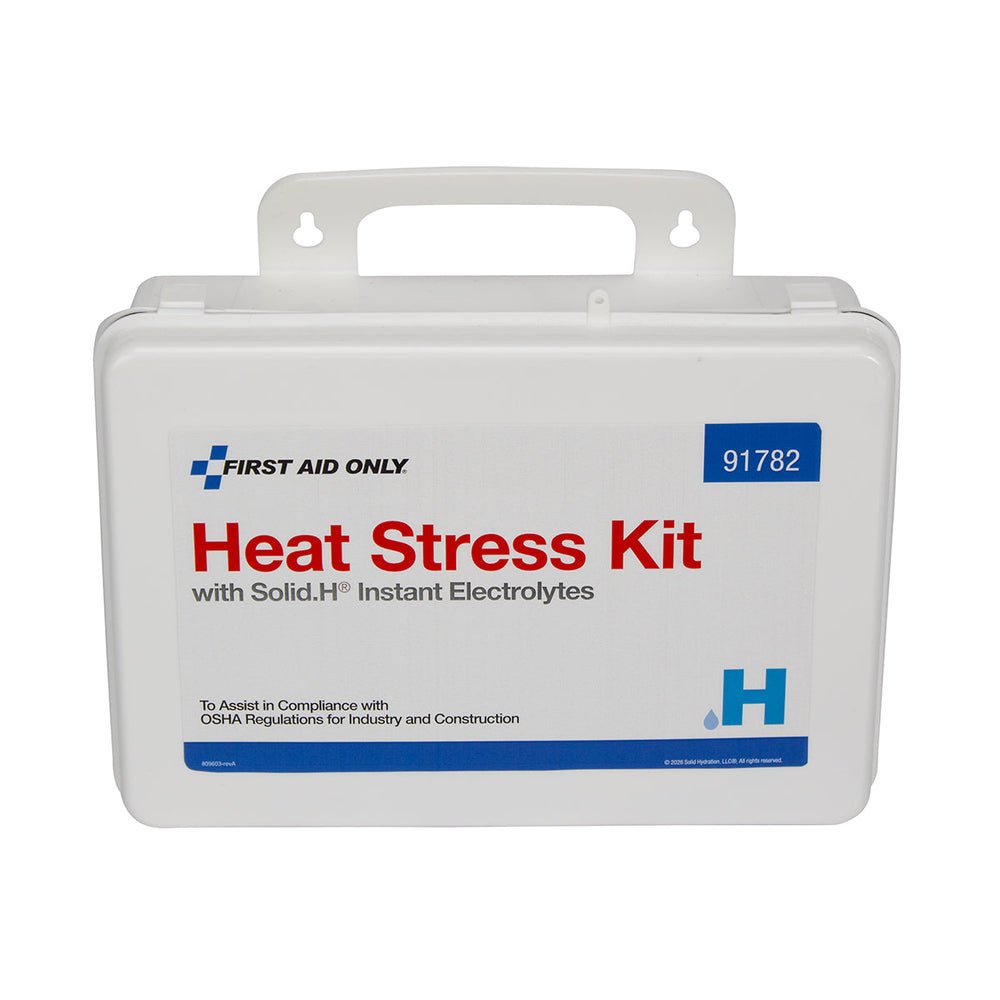 First Aid Only Heat Stress Kit with Solid.H Instant Electrolytes, Large