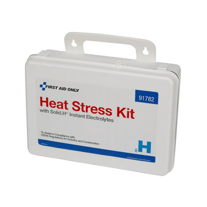 First Aid Only Heat Stress Kit with Solid.H Instant Electrolytes, Large