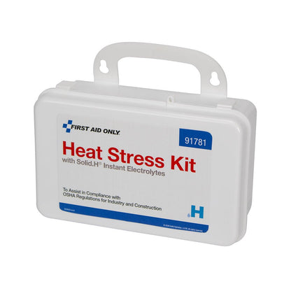 First Aid Only Heat Stress Kit with Solid.H Instant Electrolytes, Medium