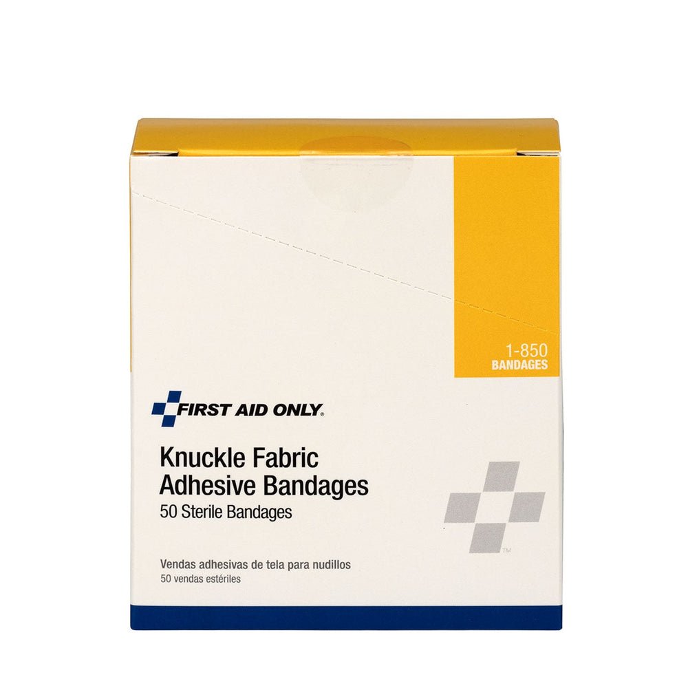 First Aid Only Heavy Woven Knuckle Bandages, 50 Per Box