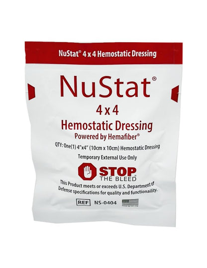 First Aid Only Hemostatic Gauze Pad, 4" x 4" (Case of 100)