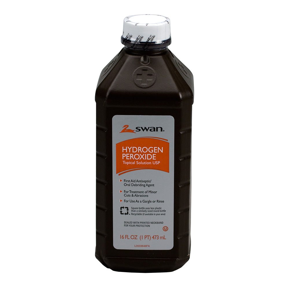 First Aid Only Hydrogen Peroxide, 3%, 16 oz Bottle (Case of 12)