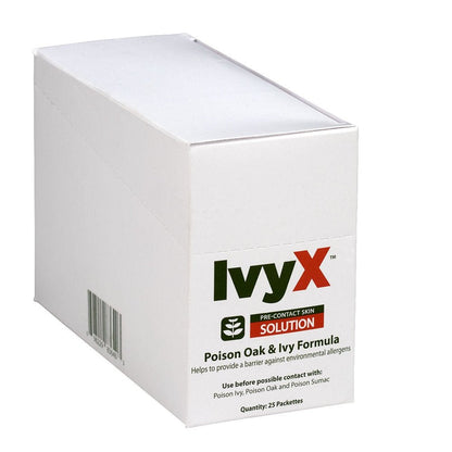 First Aid Only IvyX Pre-Contact Lotion Packets, 25 Per Box. Poison Oak & Ivy Formula