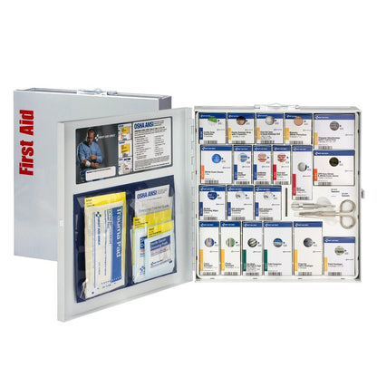 First Aid Only 50 Person Large Metal SmartCompliance First Aid Cabinet without medications