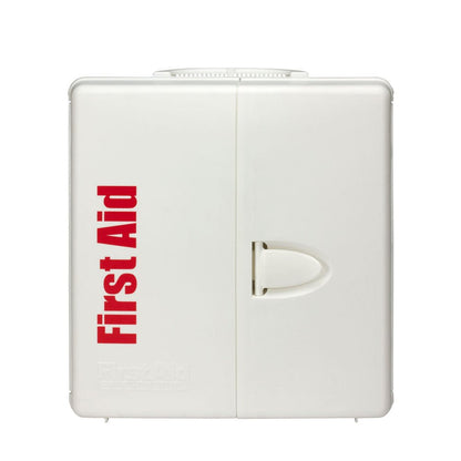 First Aid Only 50 Person Large Plastic SmartCompliance ANSI A First Aid Cabinet with Medications, ANSI 2021 Compliant