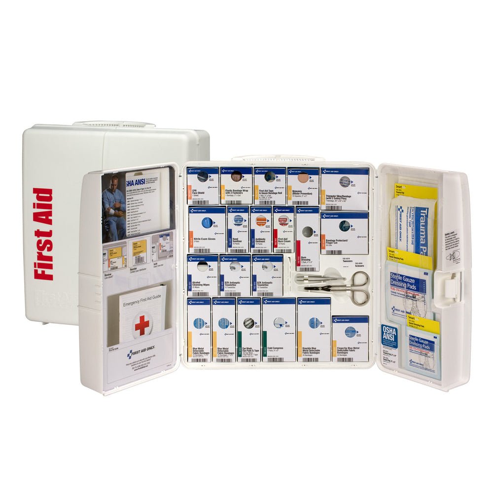 First Aid Only 50 Person Large Plastic SmartCompliance First Aid Food Service Cabinet without Medications