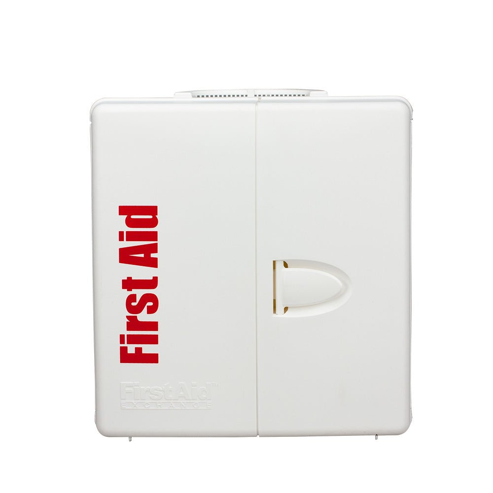First Aid Only 50 Person Large Plastic SmartCompliance First Aid Cabinet with Medications