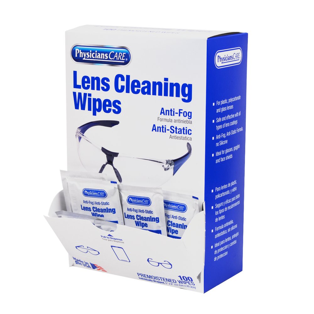 PhysiciansCare Lens Cleaning Wipes, 100 Count