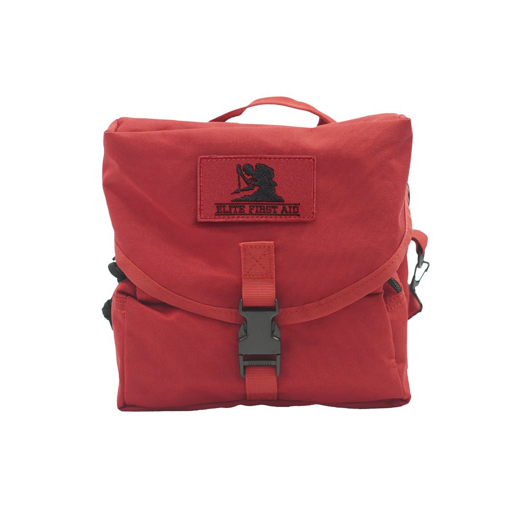 Elite First Aid M-3 Medic First Aid Tri-Fold Bag - Red