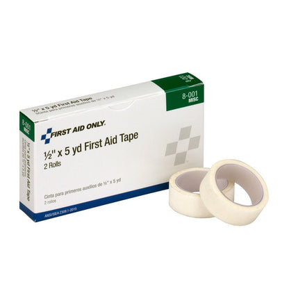 First Aid Only 1/2" x 5yd Medical Adhesive Tape, 2 Per Box