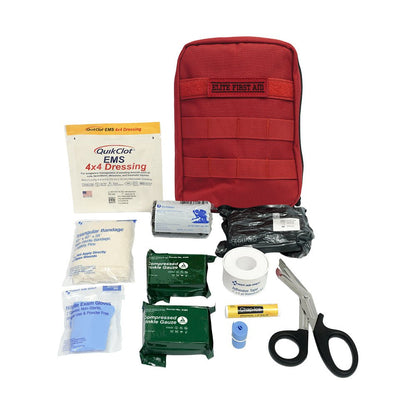 Elite First Aid Military IFAK Advanced Kit - Red