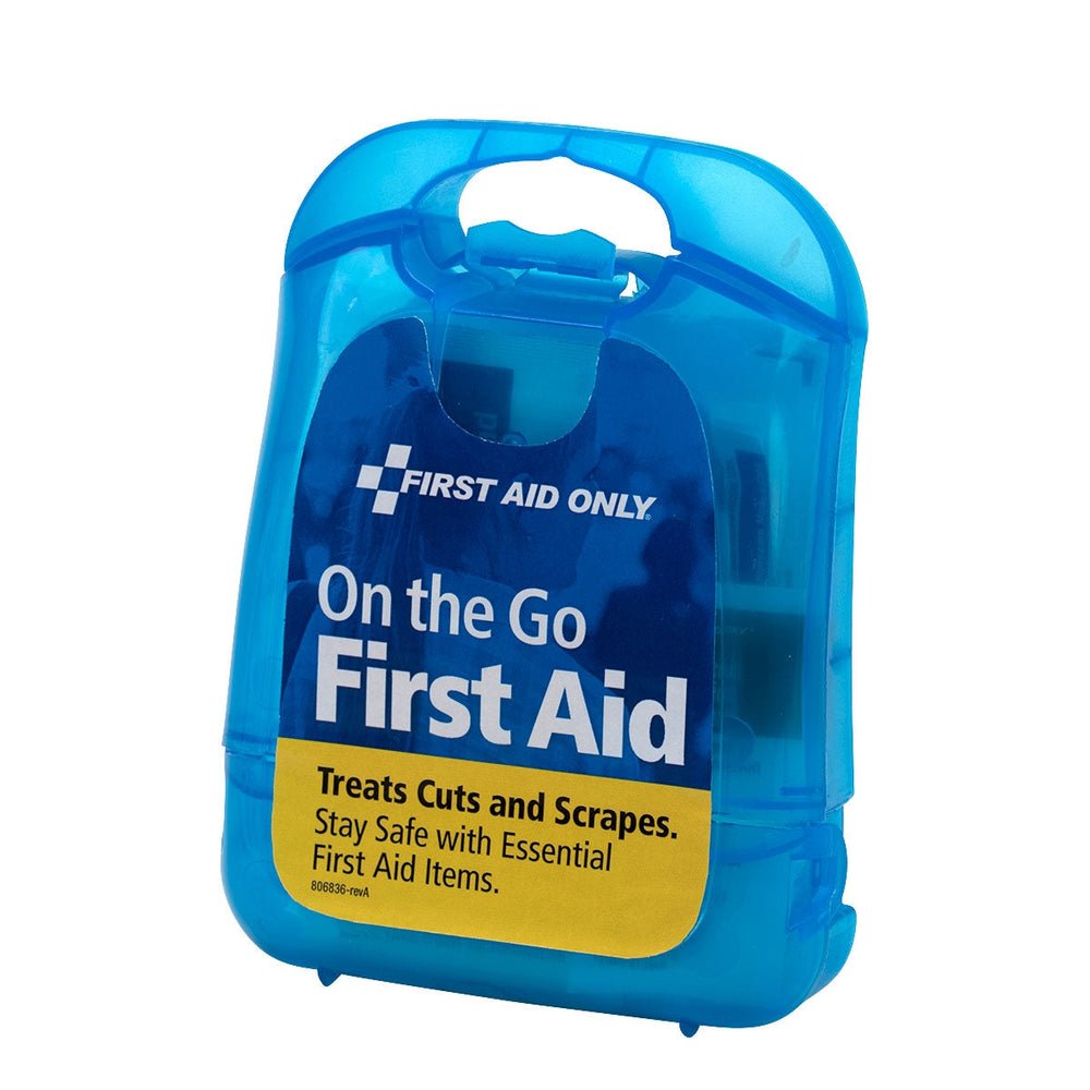 First Aid Only Mini Clear Blue Plastic 29-piece First Aid Kit