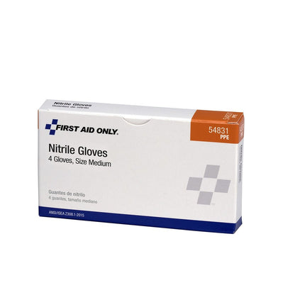 First Aid Only Nitrile Exam Gloves, Size Medium