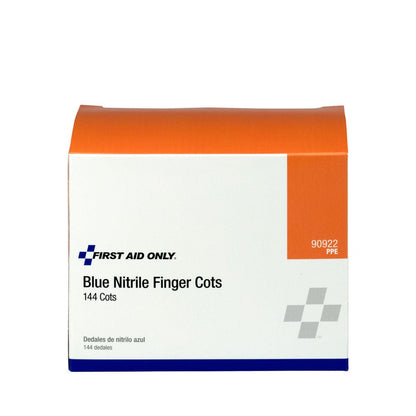 First Aid Only Nitrile Finger Cots, 144 per Box