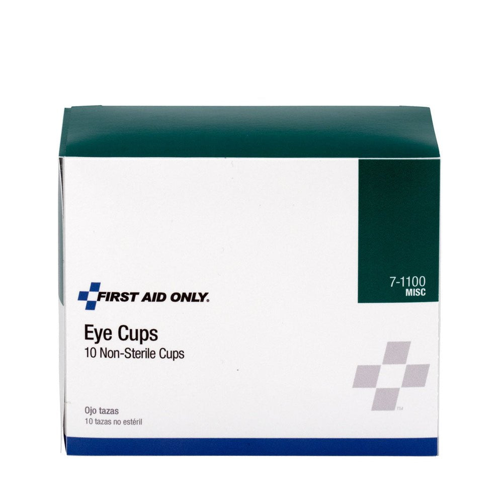 First Aid Only Non-Sterile Eye Cups, 10 Per Box