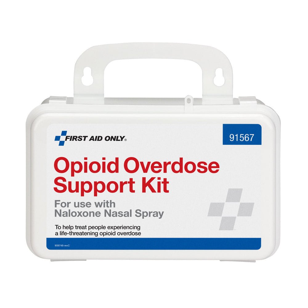 First Aid Only Opioid Overdose Support Kit, Plastic, Without Naloxone Nasal Spray