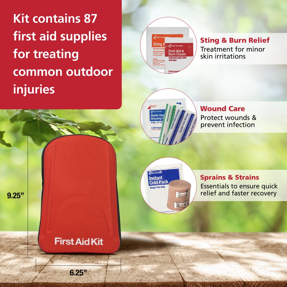 First Aid Only Pac-Kit 87 Piece Grab & Go Adventure First Aid Kit