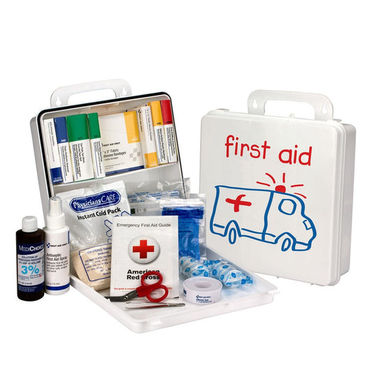 First Aid Only Pediatric 25 Person First Aid Kit, Plastic Case, OSHA Compliant (Case of 12)