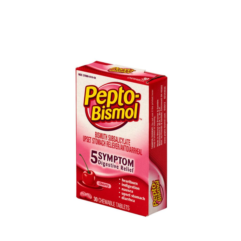 PhysiciansCare Pepto Bismol, Package of 30 Chewable Tablets, Original Flavor