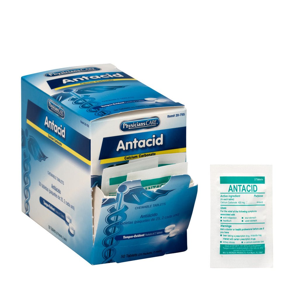 PhysiciansCare Antacid, 25x2 per Box
