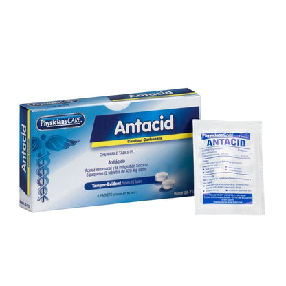 PhysiciansCare Antacid, Includes 6 Packets of 2 Tablets