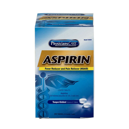 PhysiciansCare Aspirin 125 Doses of Two Tablets, 325 mg