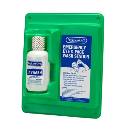 PhysiciansCare Eyewash Station, Single 16 oz. Screw Cap Bottle (Case of 6)