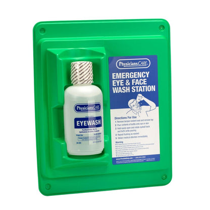 PhysiciansCare Eyewash Station, Single 16 oz. Screw Cap Bottle (Case of 6)