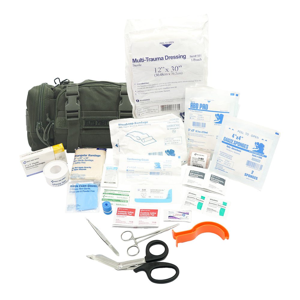 Elite First Aid Rapid Response First Aid Bag - Olive Drab