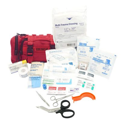 Elite First Aid Rapid Response First Aid Bag - Red