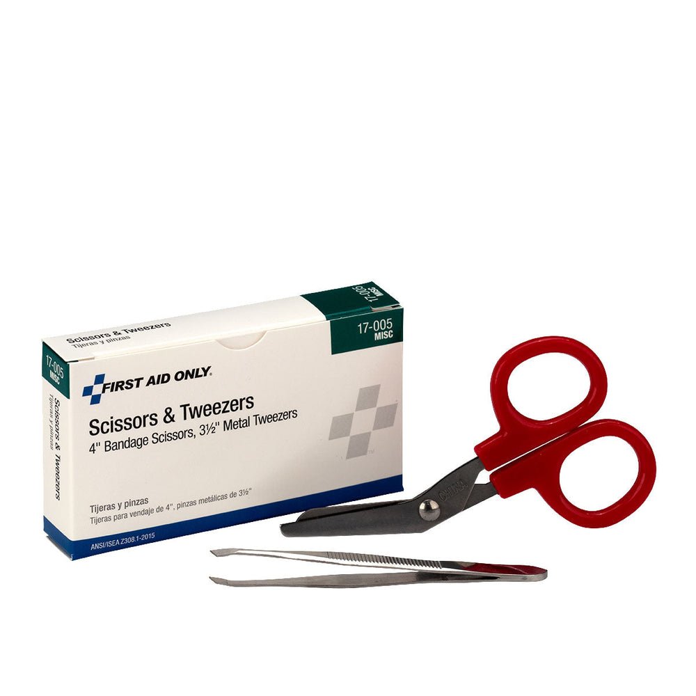 First Aid Only Scissors & Metal Forcep Pack
