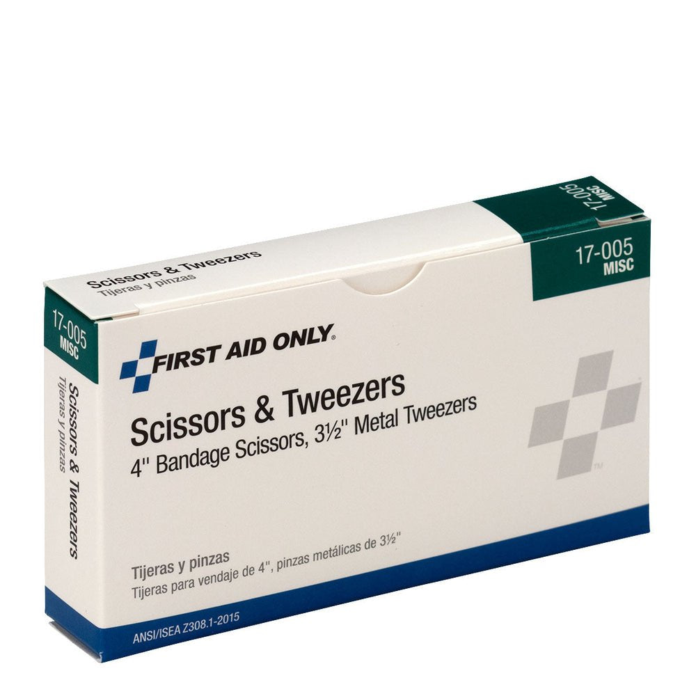 First Aid Only Scissors & Metal Forcep Pack
