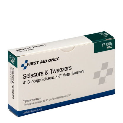 First Aid Only Scissors & Metal Forcep Pack