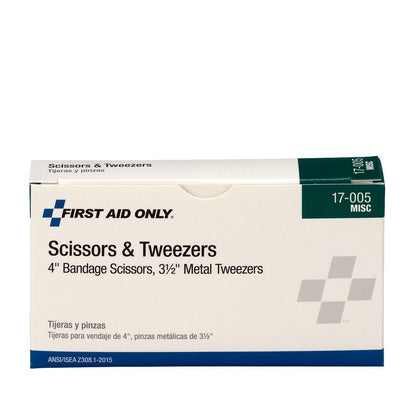 First Aid Only Scissors & Metal Forcep Pack