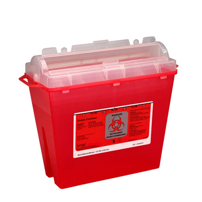 First Aid Only Sharps Container, 5 qt.