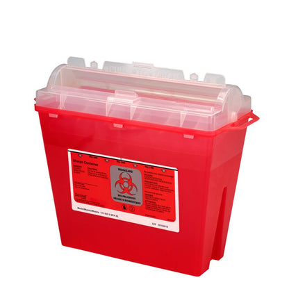 First Aid Only Sharps Container, 5 qt.