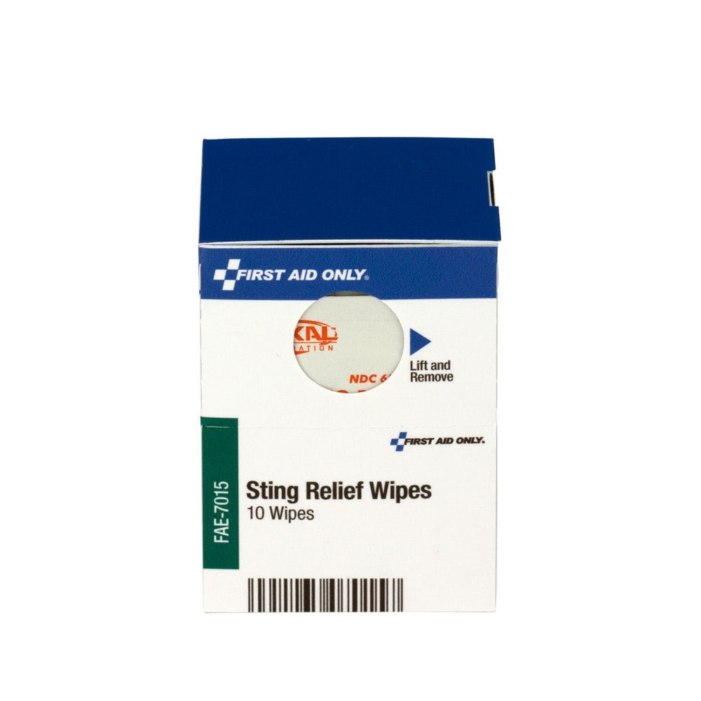 SmartCompliance Refill Sting Relief Wipes, 10 per Box