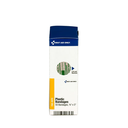 SmartCompliance Refill 3/4"x3" Adhesive Plastic Bandages, 50 Per Box