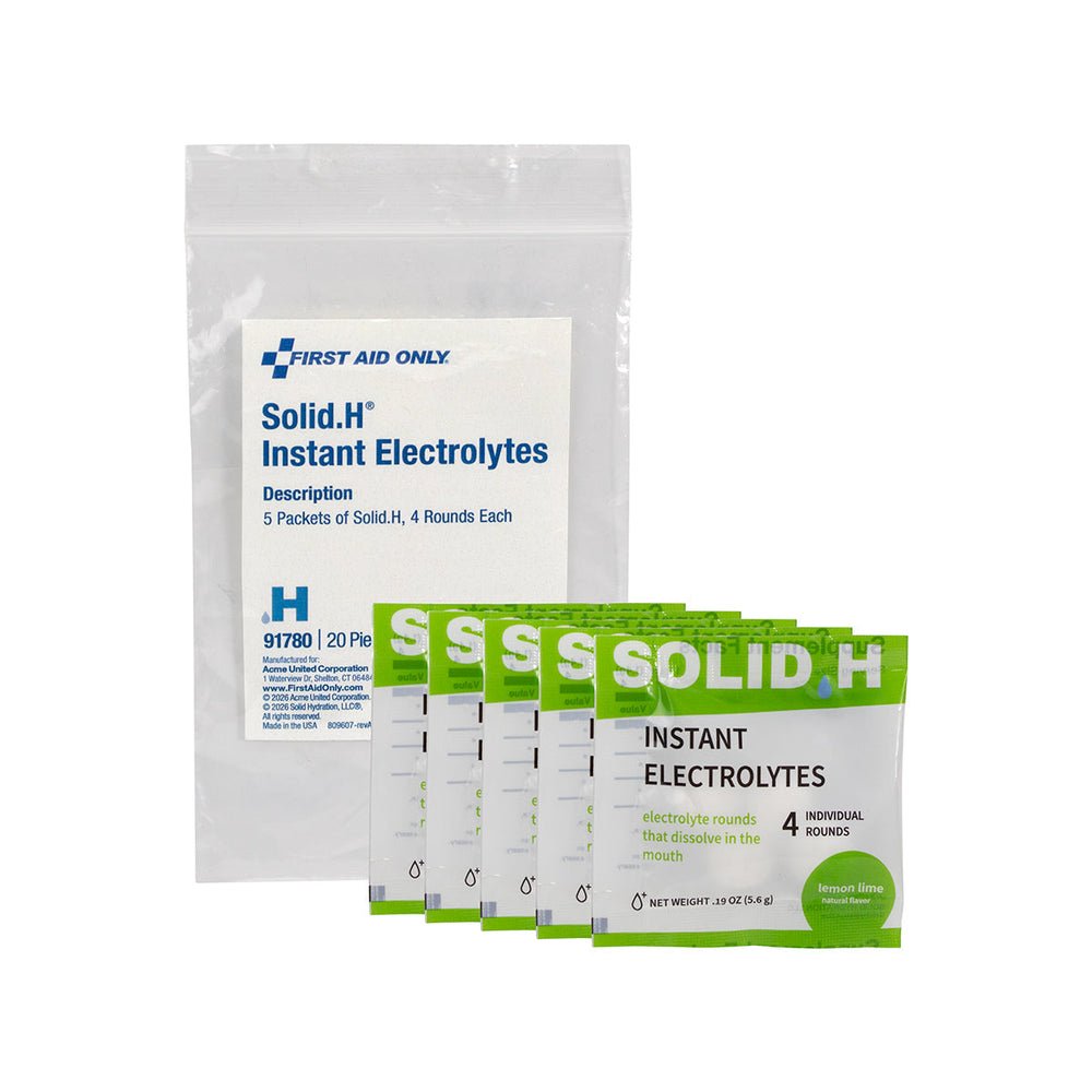 First Aid Only SOLID.H Instant Electrolytes, 20 Count