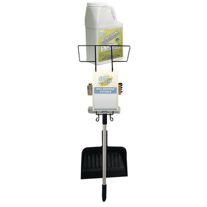 Spill Magic Spill Response Station, Filled Spill Magic Acid Neutralizer Bottle, 5 lb.