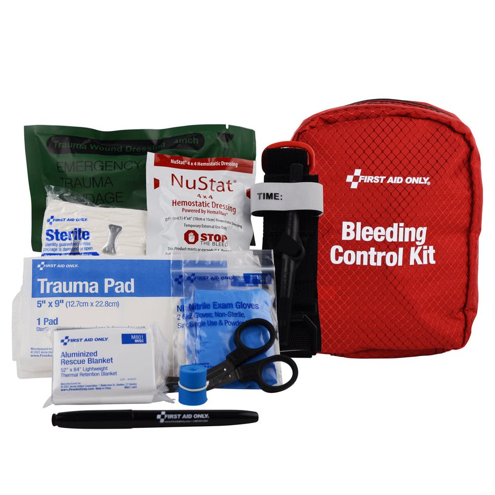 First Aid Only Right Response Bleeding Control Kit for Limb & Torso Wounds
