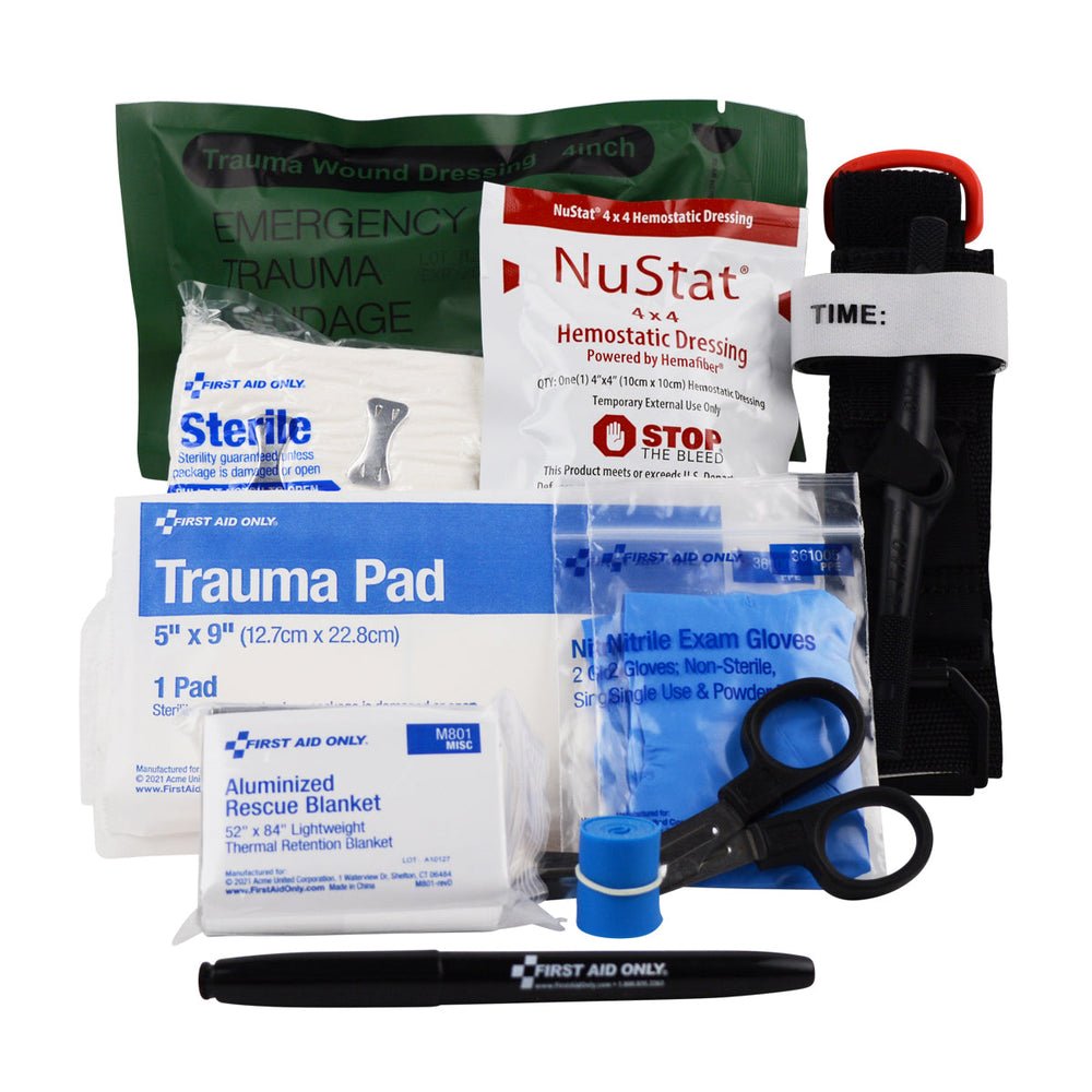 First Aid Only Right Response Bleeding Control Kit for Limb & Torso Wounds