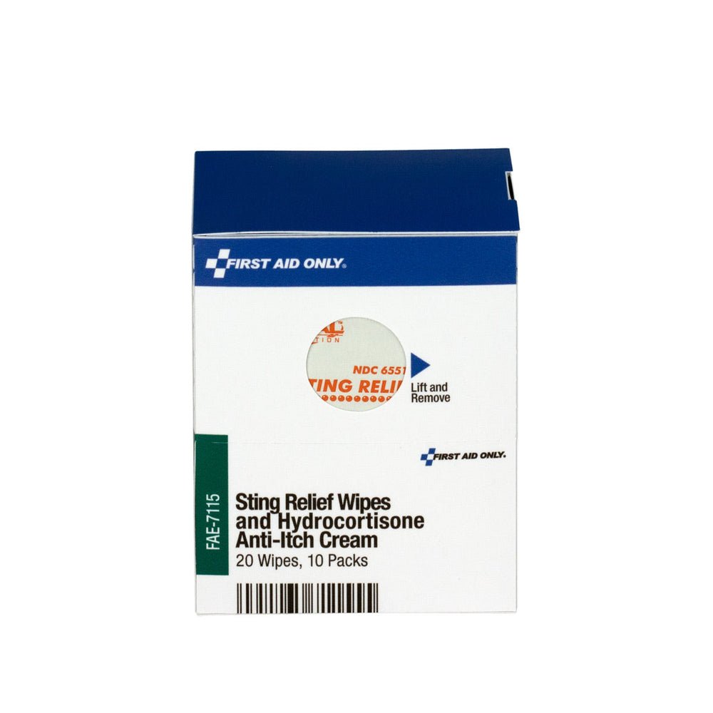 SmartCompliance Refill 20 Sting Relief Wipes & 10 Hydrocortisone Cream Packets per Box