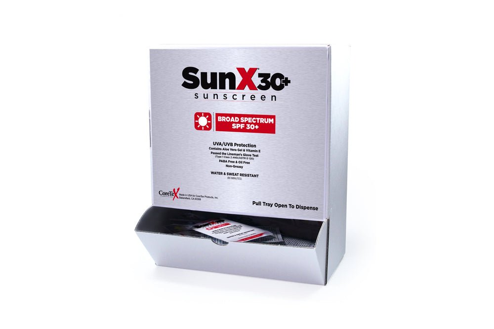 First Aid Only SunX30 Sunscreen Lotion Packets, 25 Per Box