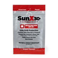 First Aid Only SunX30 Sunscreen Lotion Packets, 4 Per Box