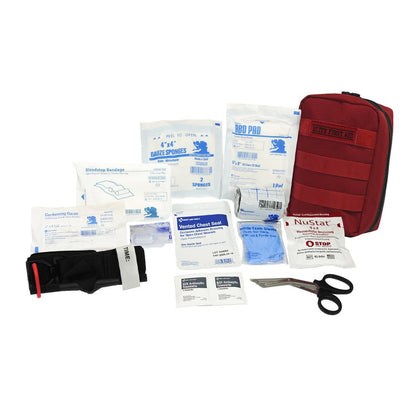 Elite First Aid Tactical IFAK Advanced Kit with Bleeding Control - Red